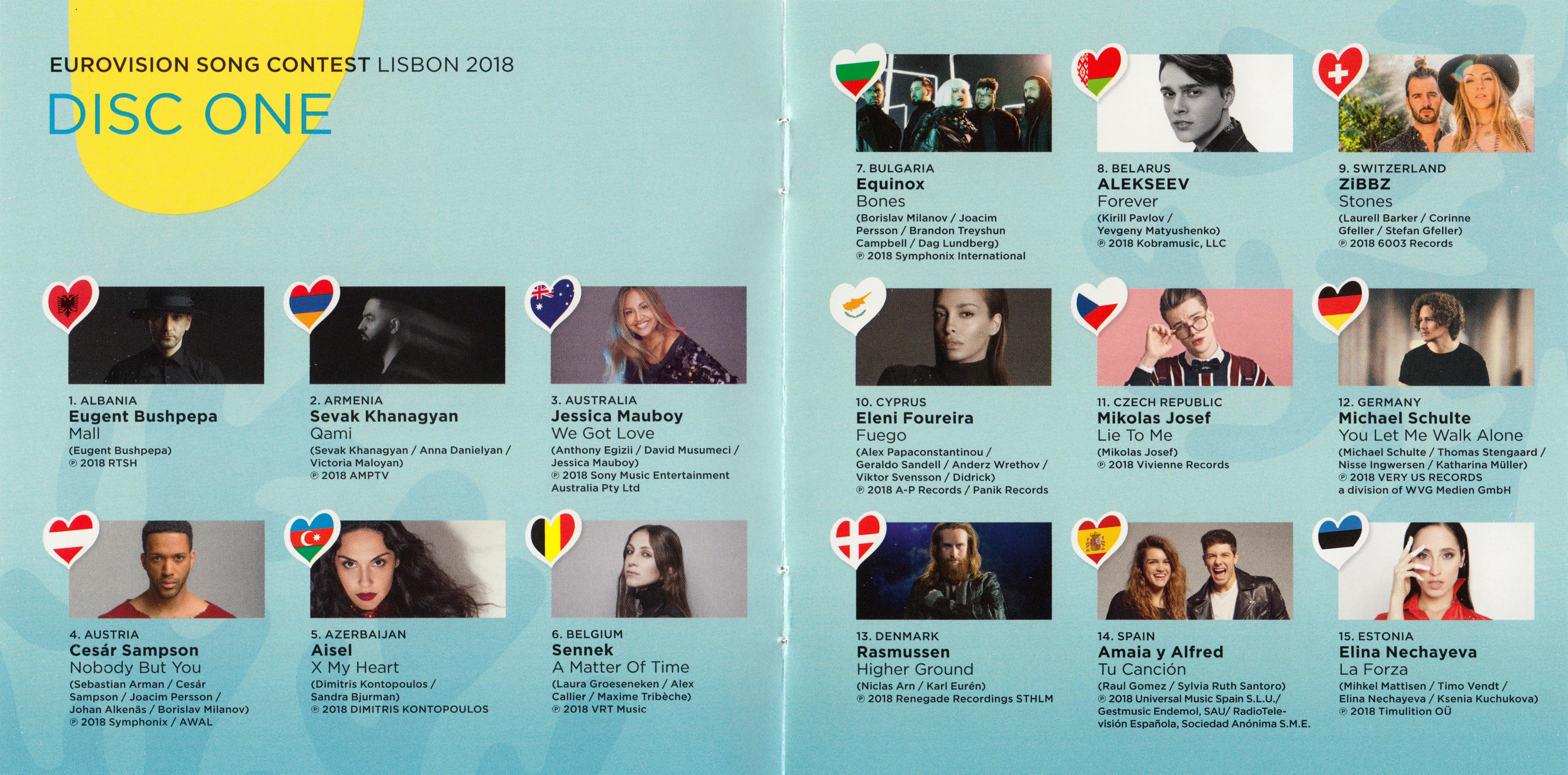 Eurovision Song Contest 2018; Lisbon all Aboard : Booklet 2